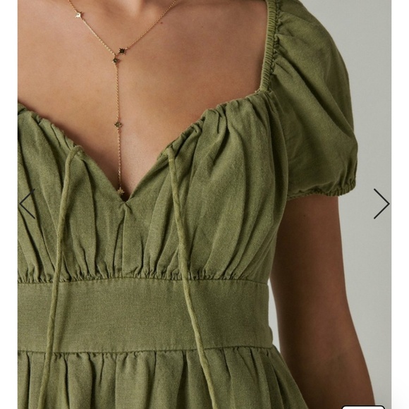 LUCKY BRAND Women's Sweetheart-Neck Babydoll Mini Dress - Picture 4 of 5